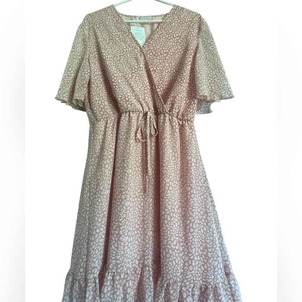 NWT Women’s Pink and White Kirundo Dress in Size Large - Picture 2 of 12